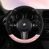 Funda para Volante de Coche Famosa en Internet, Linda Funda de Orejas de Gato, Cuero Gamuza, Adecuada para Todas las Estaciones, Funda para Volante para Mujeres, Mayoreo