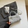 Bolso pequeño súper popular transfronterizo para mujer, primavera y verano 2025, nuevo bolso cruzado de moda, bolso cuadrado pequeño portátil de estilo occidental de alta gama