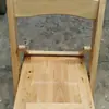 Silla plegable Kashiwagi para restaurante, dormitorio, sala de estar, duradera, taburete plegable para pesca, silla con respaldo plegable de madera maciza, uso doméstico, engrosada, de fábrica