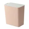 Papelera de escritorio estilo japonés para uso doméstico, Mini papelera creativa con tapa abatible para dormitorio, Escritorio de oficina con tapa