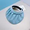 Chapéu de Sol Vazio de Verão Dobrável com Concha Chapéu de Sol Feminino de Aba Larga Portátil Dobrável para Uso ao Ar Livre