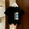 2026 Novo Estilo Roupas de Verão 100% Algodão para Crianças Maiores, Camiseta de Manga Curta para Meninos, Roupa de Verão, Blusa para Meninos, Camiseta de Verão da Moda