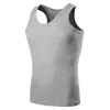 Camiseta sin mangas transpirable elástica de color liso para hombre talla grande de verano, camiseta interior atlética juvenil, capa base moderna