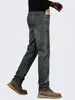 Ropa de Hombre Fengshe / 2026 Nuevo Otoño-Invierno Pantalones Rectos Ligeros de Negocios Jeans Retro Versátiles para Hombre Pantalones Largos de Moda