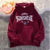 Novo Moletom com Letra para Homens e Mulheres, Estilo College, Tendência Esportiva, Casual Preguiçoso, Confortável, Peça Superior Versátil