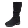 Moda Botas Largas Negras para Niñas 2026 Nuevas Botas de Cuero para Niños Otoño e Invierno Botas Altas Versátiles para Niña Princesa