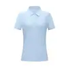 Camisa Polo Esportiva Leve Feminina 175g, Camiseta Sem Costura Colada com Toque Gelado de Manga Curta, Uniforme de Equipe com Logo Impresso