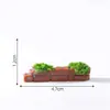 Serie de baldosas de pared creativas de paisaje en miniatura, serie de vallas de madera, accesorios decorativos temáticos de granja, decoraciones de bricolaje y pequeños adornos para terrarios