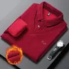 Bestseller de Inverno 2026: Camiseta Quente Masculina Falsa Duas Peças com Forro de Fleece, Bordado de Veludo Mink Nevado e Gola Espessa