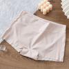 Boxer de algodão antibacteriano com cintura média e seda gelada 604 sem costura, peça única, confortável, leve, plus size