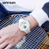 Reloj Sanda Modelo Estudiante Multifuncional Doble Pantalla Reloj Electrónico para Hombres y Mujeres con Temporizador de Cuenta Regresiva, Resistente al Agua, Reloj Electrónico Popular