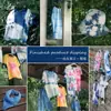 Un pañuelo cuadrado de tela tie-dye pañuelo de bolsillo bufanda para camiseta bolsa de lona sombrero cojín de tiro tela blanca batik material hecho a mano para manualidades diadema
