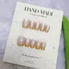 Manicure Personalizada de 10 Peças Codificada Feita à Mão, Adesivos de Unha Doces, Estilo de Luxo Acessível, Venda Direta da Fábrica Adesivos de Unha Usáveis