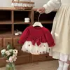 Ropa para Bebé Conjunto de Primavera y Otoño Vestido de Princesa Mameluco para Niña Traje para Banquete de 100 Días Fiesta de Cumpleaños Celebración del Primer Cumpleaños