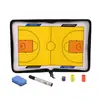 Venda Quente Tipo Zíper Mesa de Areia de Treinador Tábua Tática Futebol Basquete Tábua Tática Dobrável Magnético Tipo Zíper Couro