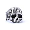 Anillo de Calavera Más Vendido de Amazon, Diseño de Calavera de Acero Inoxidable, Anillo Unisex de Acero Inoxidable