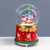 Nuevo producto transfronterizo: Caja de música de bola de cristal brillante de Papá Noel, un regalo de Nochebuena para amigos, decoración de habitación, adorno de escritorio