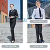 Uniforme de capitán chino para hombre, atuendo de clase para estudiante de asistente de vuelo de aviación, anfitrión, bar, seguridad, traje de guardia de propiedad