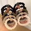 Goma para el pelo con forma de corazón, Scrunchie de alta elasticidad, Diseño elegante y sencillo, Diadema de moda para mujer