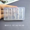 Molde Altamente Transparente para Nail Art Criativo DIY Coleção de Moldes de Silicone Ferramentas para Nail Art Decoração de Nail Art Flor de Gelo Silicone Transparente