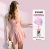 Traje de Baño de Color Sólido Adelgazante Moderno Conservador Sexy Popular Venta al por Mayor Traje de Baño Moldeador de Cintura Estilo Falda para Mujer