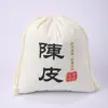 Bolsas de Algodón con Cáscara de Mandarina Xinhui, Bolsas de Almacenamiento a Prueba de Humedad para Cáscara de Mandarina, Bolsas de Algodón para Té