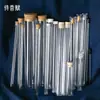 Tubo de Incenso de Vidro Acrílico, Tubo de Incenso, Tubo de Incenso Portátil, Tubo de Incenso Longo e Curto, Tubo de Incenso com Suporte para Incenso