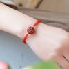 2021 Año del Buey Dragón caballo oveja perro pulsera de cinabrio año de nacimiento cuerda roja pulsera de cinabrio hombres y mujeres entrega de una pieza mano