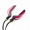 Luz de Motocicleta Vehículo Eléctrico tipo ala de dos colores con flujo de agua secuencial para direccional con función de luz diurna