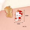 Navidad Hello Kitty DIY Accesorios de Aleación Pendientes Hechos a Mano Accesorios para el Cabello Colgante de Collar Decoración Colgante Gato Kt