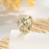 Brincos Cruz de Íris com Zircônia Estilo Minimalista Clássico Exquisitos Leve Luxo Alto Valor Versáteis para o Dia a Dia
