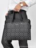 Bolso de mano para hombre horizontal de negocios de alta gama maletín para hombre de doble capa de gran capacidad bolsa para computadora regalo fábrica al por mayor