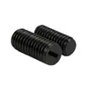 Tornillos de fijación de cabeza plana de nylon, tornillos de máquina sin cabeza de nylon negro, tornillos de bloqueo de cabeza plana M3M4M5M6