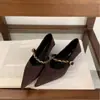Sapatos Mary Jane bico fino estilo francês com salto baixo, sapatos femininos, nova coleção outono 2026