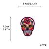 Bordado por Computadora Parches de Bordado de Halloween Dedos de Calavera Pantalones abajo Chaqueta Parches Hechos a Mano DIY