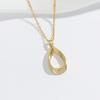 Collar de Gota de Agua de Lujo Accesible de Nicho Japonés y Coreano Cadena de Clavícula Popular Sencilla Fresca Estilo Ins Moda Estilo K