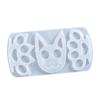 Yu Meiren diy Molde de silicona para llavero de resina epoxi de cristal hebilla de boxeo cara de gato dedo Tigre molde de silicona al por mayor