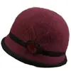 Sombrero de Invierno para Personas de Mediana Edad y Mayores, Sombrero de Lana Tejida de Pelo de Conejo para Mujer, Sombrero de Pescador Grueso con Felpa para Proteger del Frío y las Orejas, Cálido