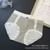 Saia Xiaolan Y016 Modal Roupa Íntima Feminina Bolinhas Estampa de Leopardo Cintura Média Amiga da Pele Alta Elasticidade Respirável Calcinha para Mulheres
