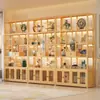 Nuevo Estante de Exhibición Antiguo Estilo Chino para Estudio y Sala de Estar, Vitrina para Té, Estante de Almacenamiento, Estante Multifuncional de Bambú, Divisor Combinado para Sala de Té