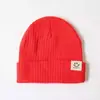Gorro de Bebé Invierno Lindo Súper Lindo Rojo Año Nuevo Gorro Tejido Infantil Protección para Orejas Cálida Versátil Gorro de Lana