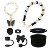 Xiyin Dropshipping Colgante de Lazo para Taza Stanley Tapón Antiderrames 10mm Tapa de Popote Suave de Silicona Cuerda para Bolso Cubierta de Taza