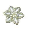 Accesorios DIY 65mm pieza de flor hexagonal de seis flores material para tocado antiguo lámina de metal
