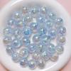 Cuentas de Meteorito Luminosas Coloridas con Brillo Fino Chapadas en UV de 16 cm Cuentas de Agujero Recto DIY Materiales y Accesorios para Pulsera Cadena de Teléfono Móvil