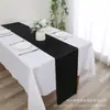 Camino de Mesa de Satén Hotel Boda Evento Comercio Exterior Mantel de Satén de Poliéster Falda de Mesa Decoración Estilo Nórdico Salvamanteles
