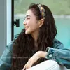 Diadema Ancha Trenzada Estilo Tong Liya para Mujer, Adecuada para Uso Diario, Añade un Toque de Lujo, Se Puede Usar para Lavarse la Cara y Sujetar el Cabello