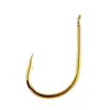 Gancho de Manga Reta Gancho de Manga Dourado Ishni Atacado Gancho de Tira Branca Gancho de Tira Fina Espinhoso Anzol de Pesca Equipamento de Pesca Pesca Inversa Nº 3