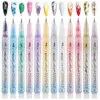 Popular Set de 12 Marcadores para Uñas, Pinceles Creativos de Pintura y Delineado con Tinta Acrílica a Base de Agua, Secado Rápido, Marcadores de Graffiti
