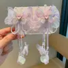 Set de Tocado para Niños de Estilo Chino Horquilla Dinastía Han para Niñas Horquilla de Estilo Antiguo Sacudida Paso Súper Hada Borla Mariposa Accesorios para el Cabello
