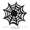 Porta-copos Personalizado de Aranha e Abóbora de Halloween Feltro Isolamento Térmico Vazado Antiderrapante Decoração de Festa de Festival Atacado